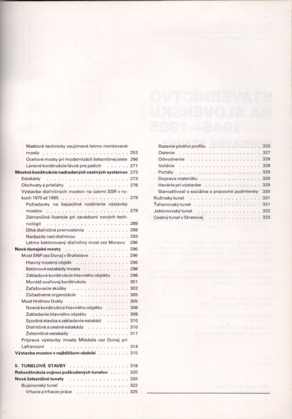 STAVEBNÍCTVO NA SLOVENSKU 1945 - 1985