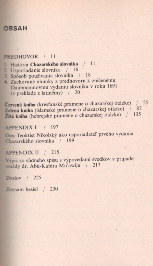 Milorad Pavič: CHAZARSKÝ SLOVNÍK