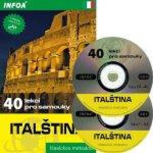 Pierre Noaro, Paolo Cifarelli, Henri Louette: ITALŠTINA - 40 LEKCÍ PRO SAMOUKY + 2 AUDIO CD