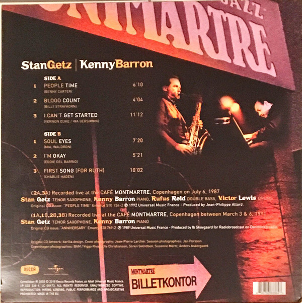 Stan Getz: CAFÉ MONTMARTRE - LP