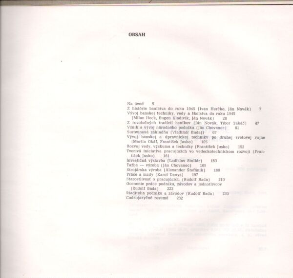 RUDNÉ BANE BANSKÁ BYSTRICA - 30 ROKOV