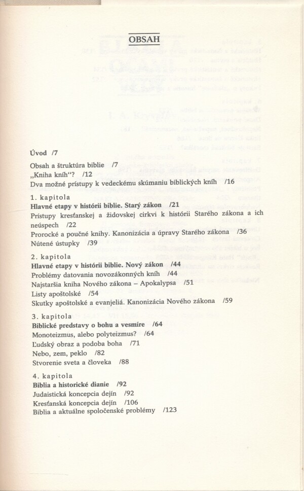 I. A. Kryveľov: BIBLIA OČAMI VEDY
