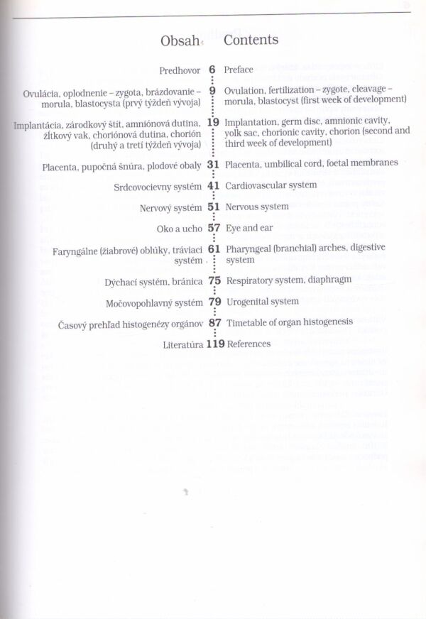 Karol Kapeller, Viera Pospíšilová: EMBRYOLOGICKÝ ATLAS OF EMBRYOLOGY