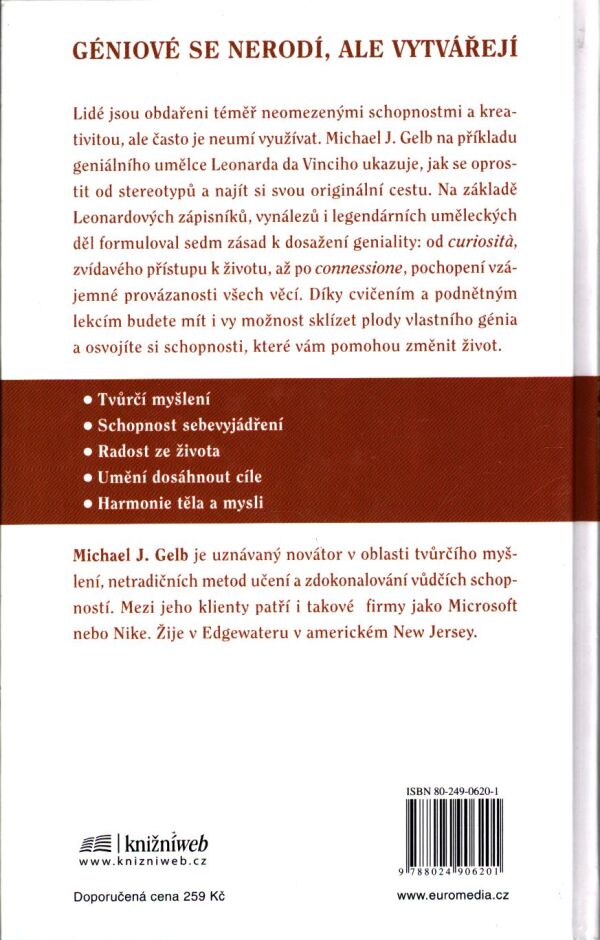 Michael J. Gelb: MYSLET JAKO LEONARDO DA VINCI