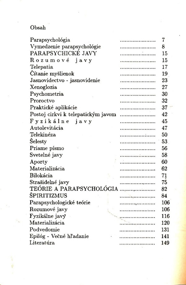 Alexander Spesz: ŠPIRITIZMUS ČI PARAPSYCHOLÓGIA