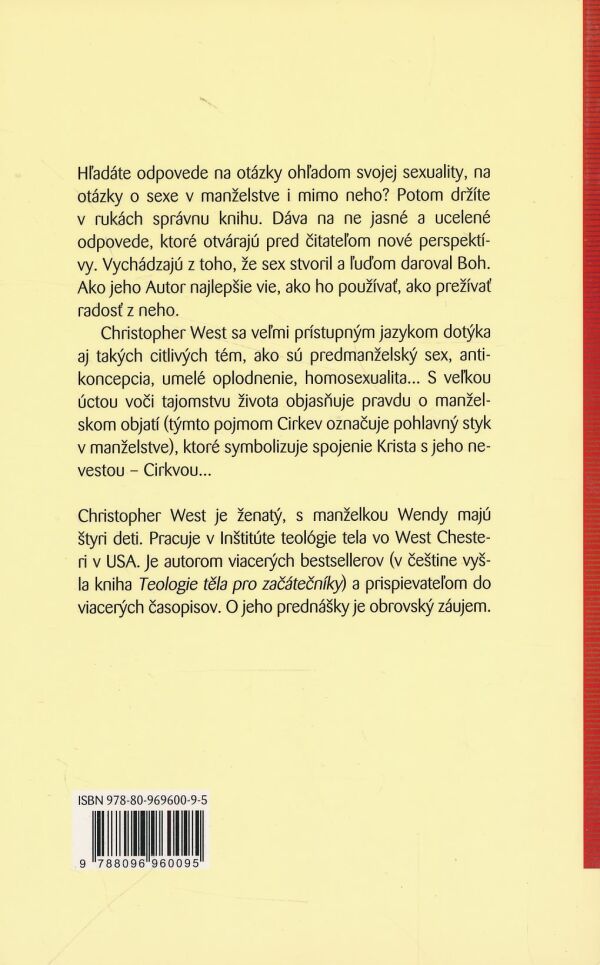 Christopher West: Radostná zvesť o sexe a manželstve