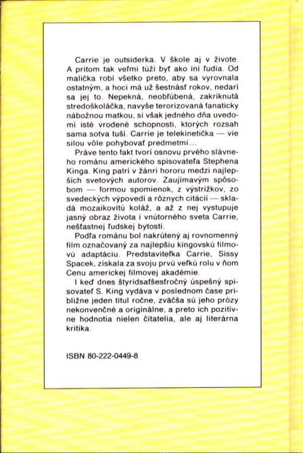 Stephen King: CARRIE