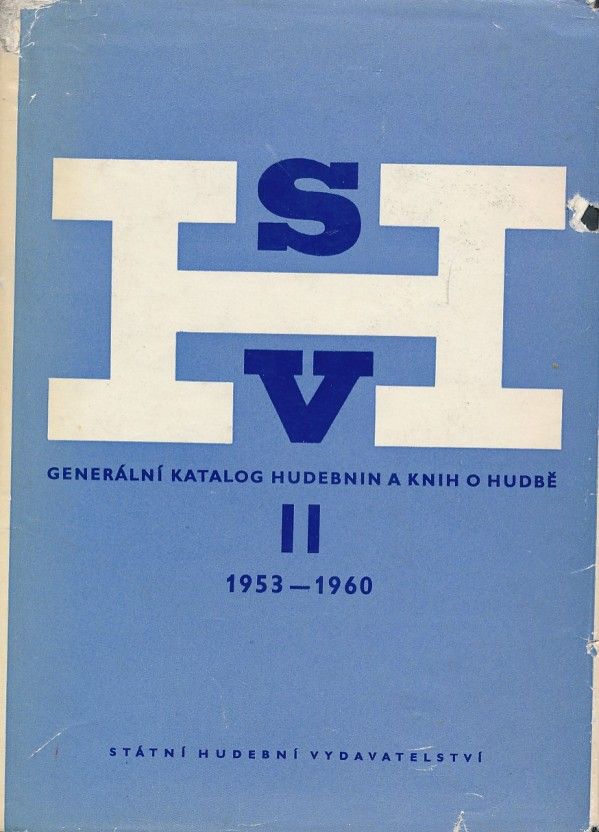 GENERÁLNÍ KATALOG HUDEBNIN A KNIH O HUDBĚ II. (1953 - 1960)