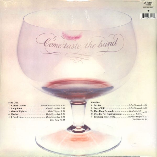 Deep Purple: COME TASTE THE BAND - LP