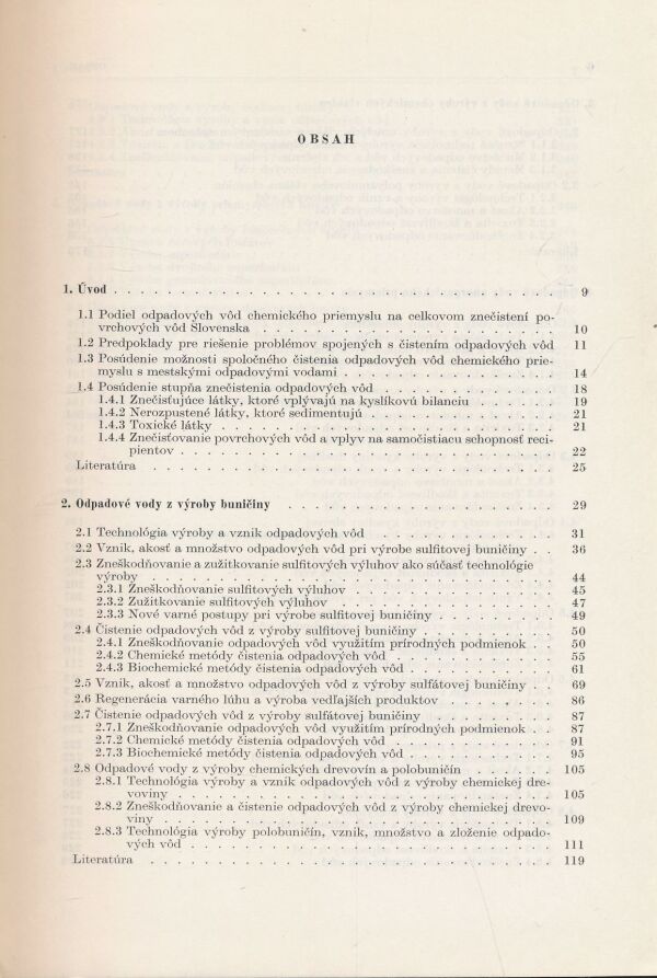 O. Bogatyrev, O. Kerényi, Zd. Nanáčková-Zekeová: Zneškodňovanie a využitie odpadových vôd chemického priemyslu I