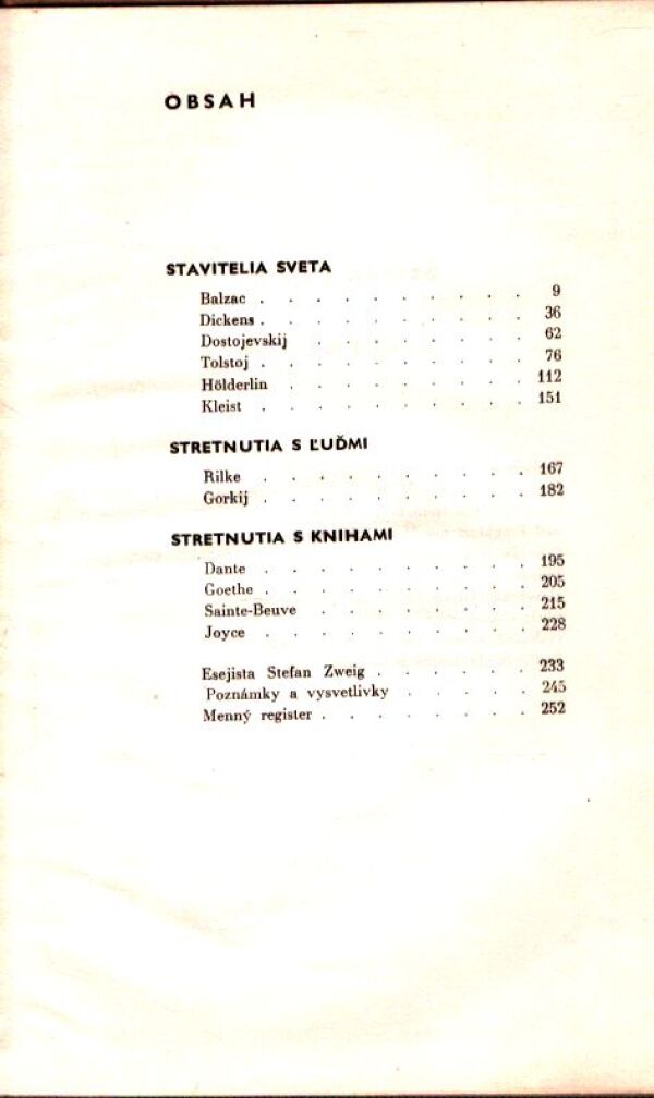 Stefan Zweig: STRETNUTIA