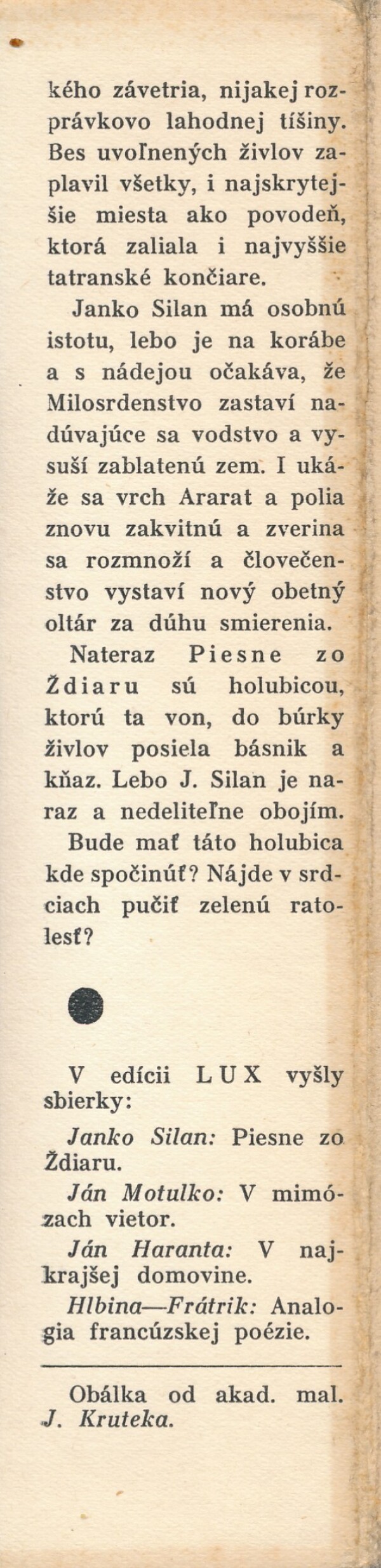 Janko Silan: PIESNE ZO ŽDIARU