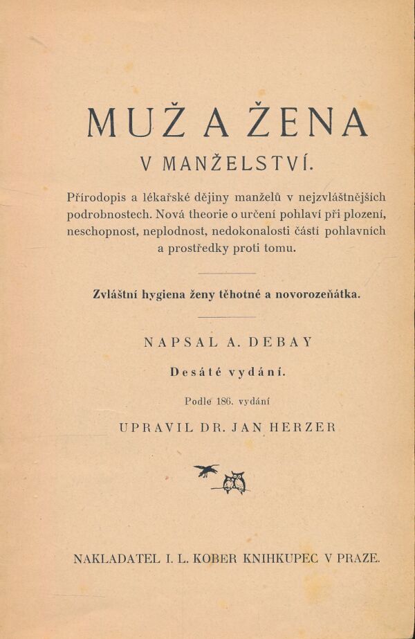A. Debay: Muž a žena v manželství