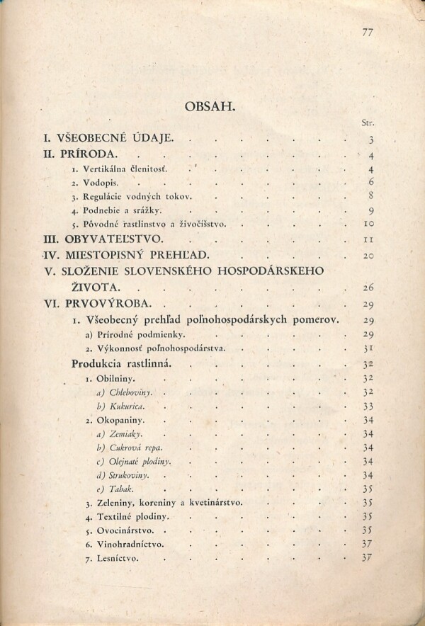 D. Ursiny: ZEMEPISNÝ A HOSPODÁRSKY PREHĽAD SLOVENSKA