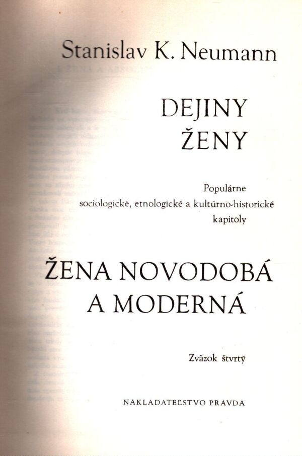 S. K. Neumann: DEJINY ŽENY 4