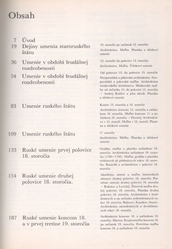 DEJINY RUSKÉHO UMENIA