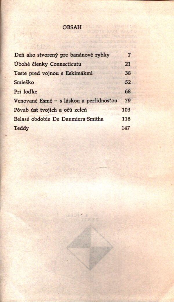 J. D. Salinger: DEVÄŤ POVIEDOK