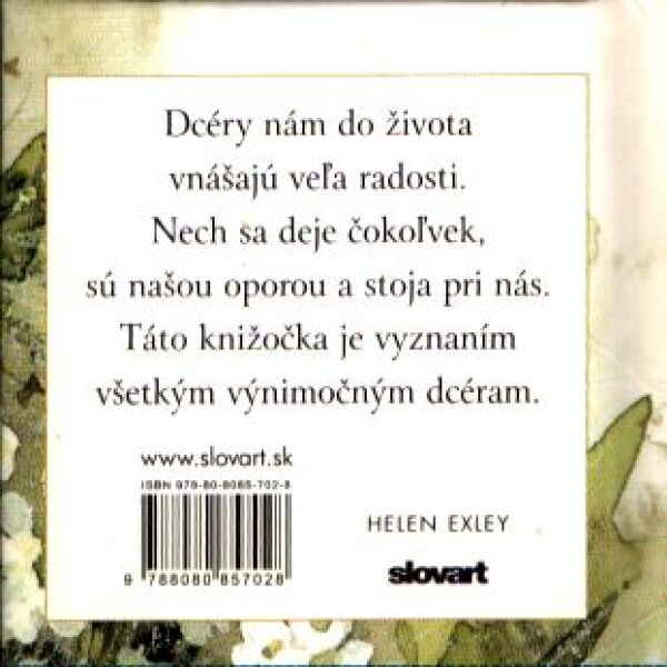 Helen Exley: VYZNANIE DCÉRKE
