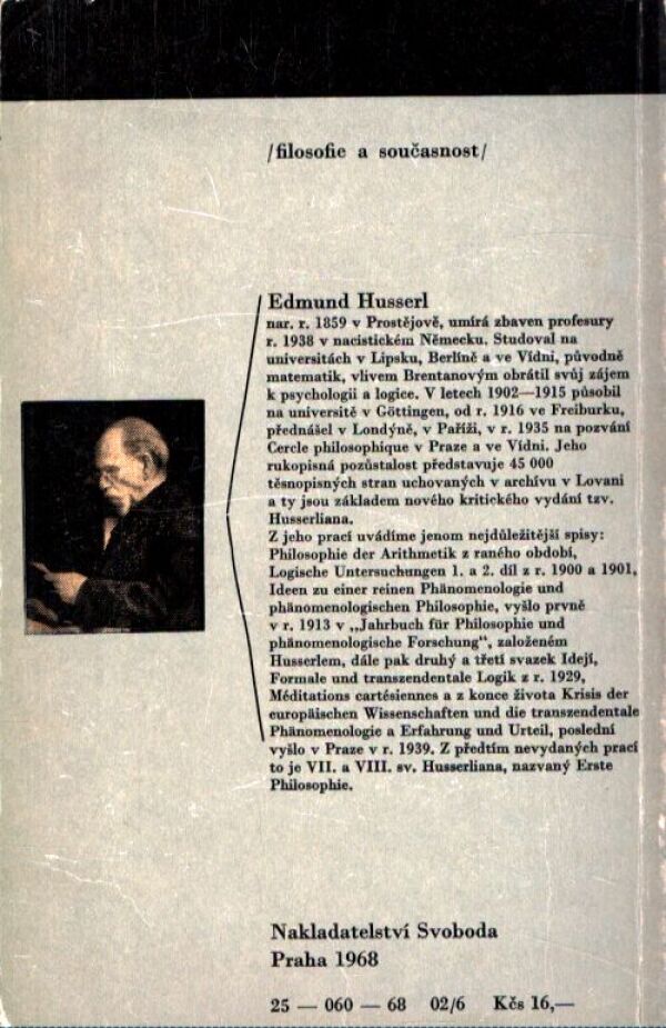 Edmund Husserl: KARTEZIÁNSKÉ MEDITACE