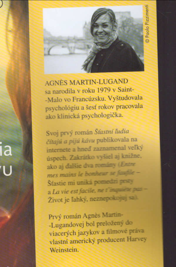 Agnés Martin-Lugand: ŠŤASTNÍ ĽUDIA ČÍTAJÚ A PIJÚ KÁVU