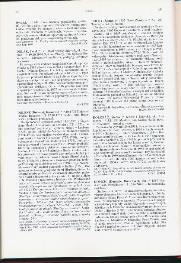 Július Pašteka: Lexikón katolíckych kňazských osobností Slovenska