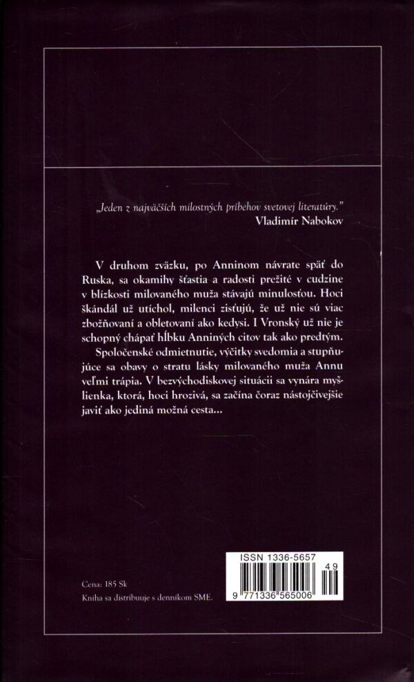 L. N. Tolstoj: ANNA KARENINOVÁ I+II