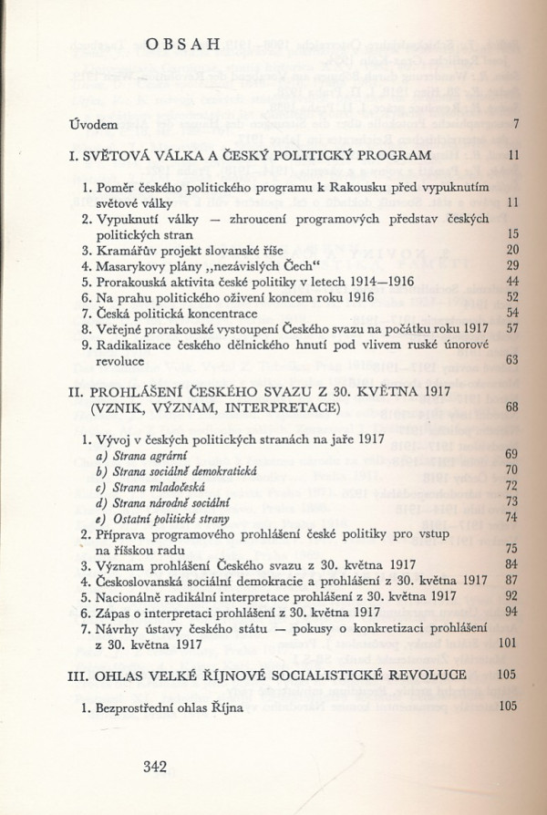 Jan Galandauer: VZNIK ČESKOSLOVENSKÉ REPUBLIKY 1918
