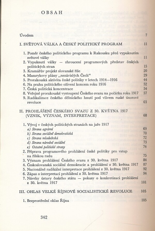 Jan Galandauer: VZNIK ČESKOSLOVENSKÉ REPUBLIKY 1918