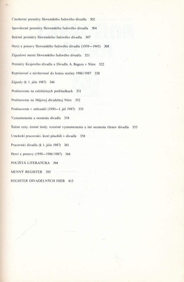 Vladimír Štefko: DIVADELNÁ NITRA