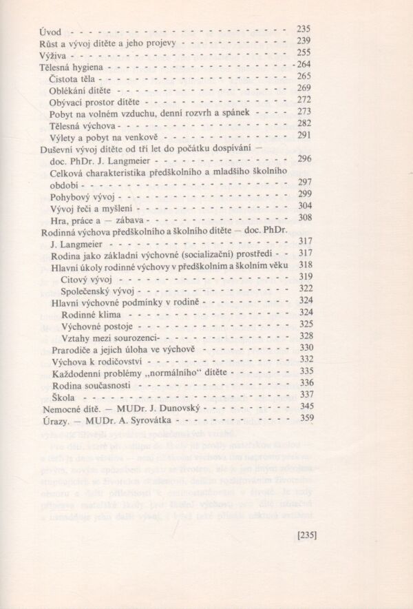 Josef Švejcar: PÉČE O DÍTĚ