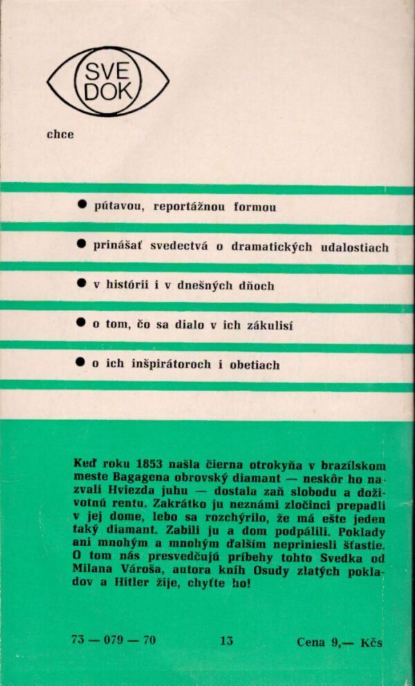 Milan Vároš: POKLADY SMRTI