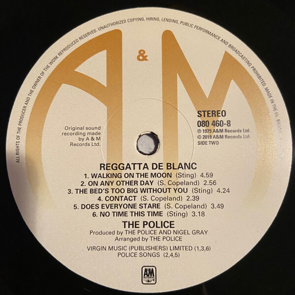 The Police: REGGATTA DE BLANC - LP