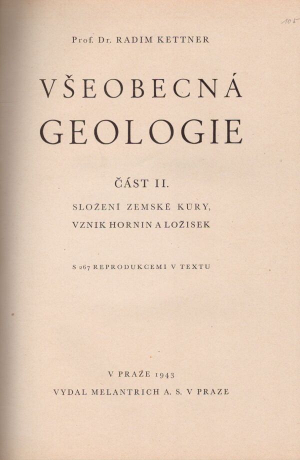 Radim Kettner: VŠEOBECNÁ GEOLOGIE II.