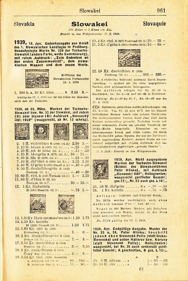 MICHEL BRIEFMARKEN - KATALOG 1942 - EUROPA