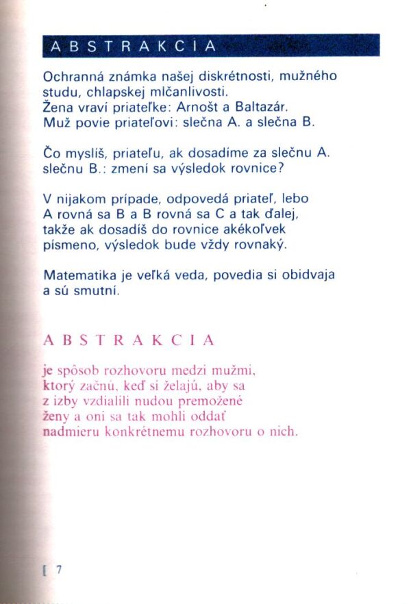 Nataša Tanská: MUŽSKO-ŽENSKÝ SLOVNÍK