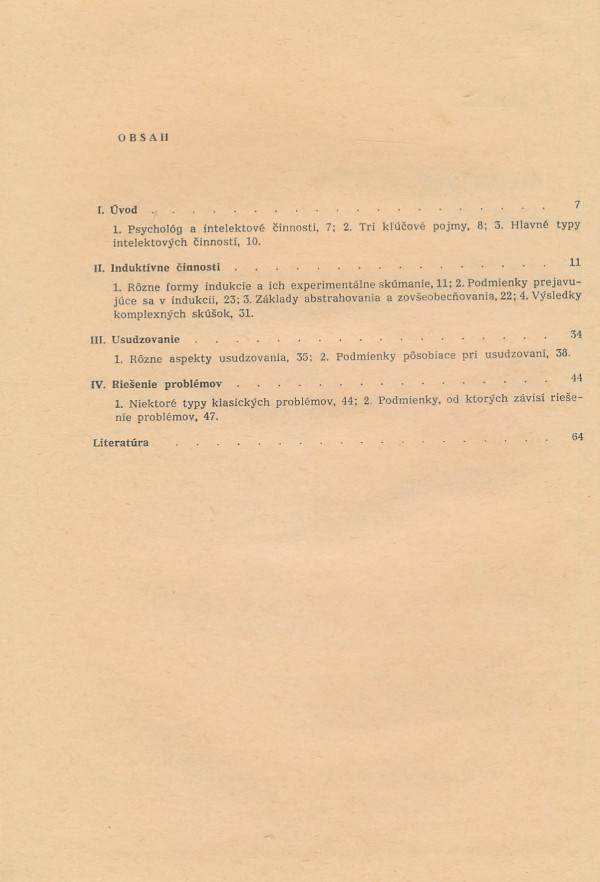 J. Piaget, P. Fraisse: INTELIGENCIA - OSOBNOSŤ