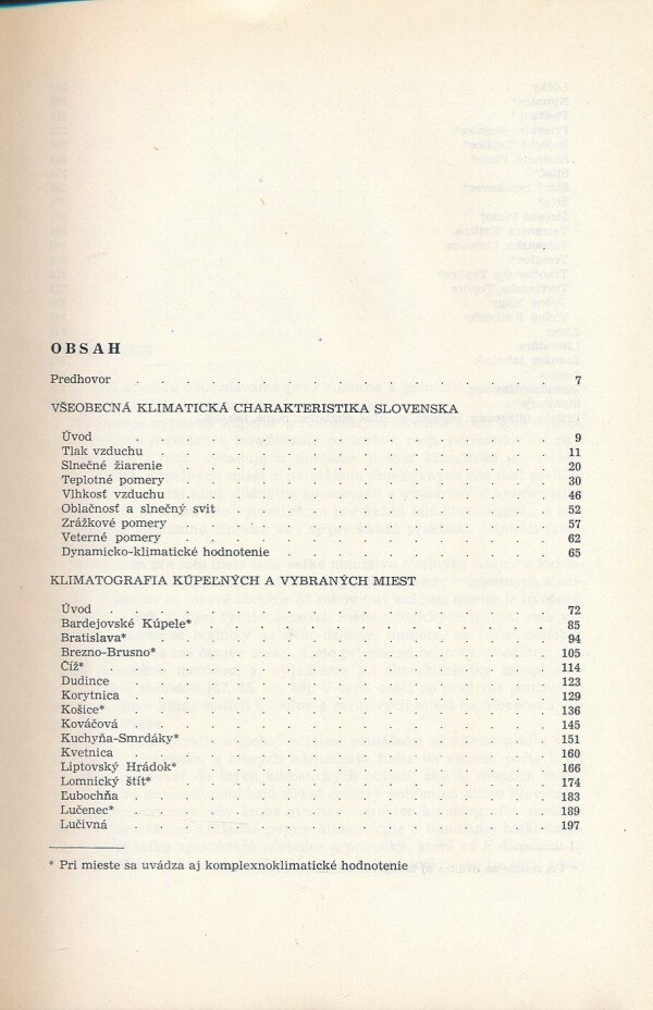 Juraj Hensel, Štefan Petrovič: KLIMATOGRAFIA KÚPEĽNÝCH A VYBRANÝCH MIEST SLOVENSKA