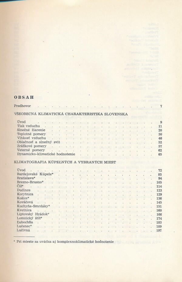 Juraj Hensel, Štefan Petrovič: KLIMATOGRAFIA KÚPEĽNÝCH A VYBRANÝCH MIEST SLOVENSKA