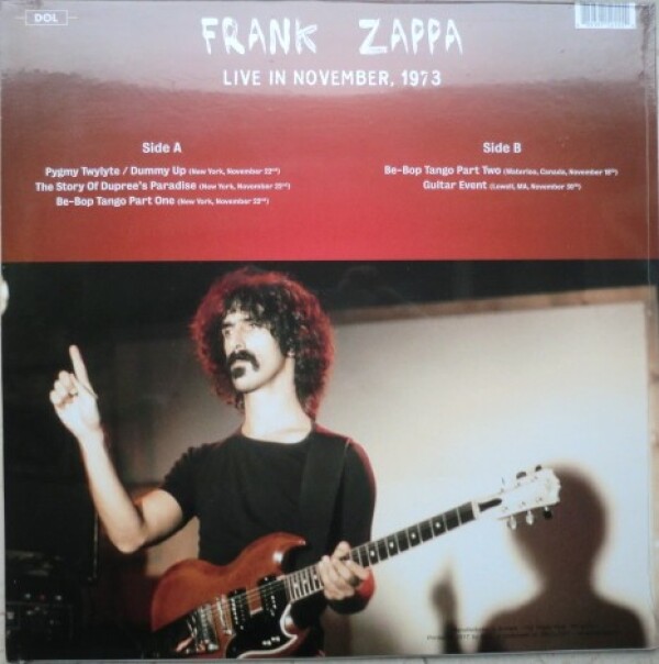 Frank Zappa: LIVE IN NOVEMBER 1973