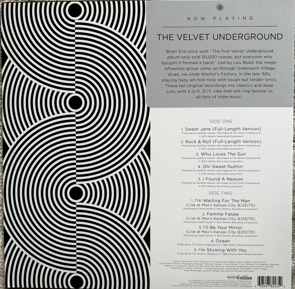 The Velvet Underground: NOW PLAYING THE VELVET UNDERGROUND - LP