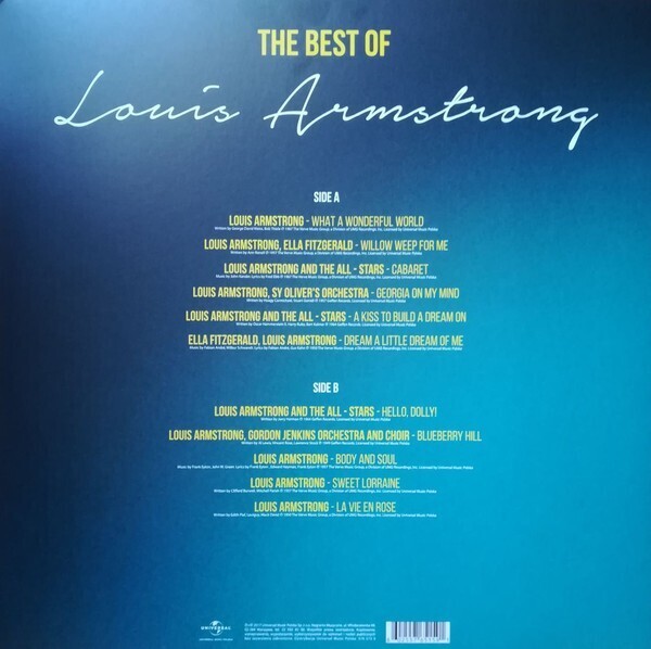 Louis Armstrong: THE BEST OF LOUIS ARMSTRONG - LP