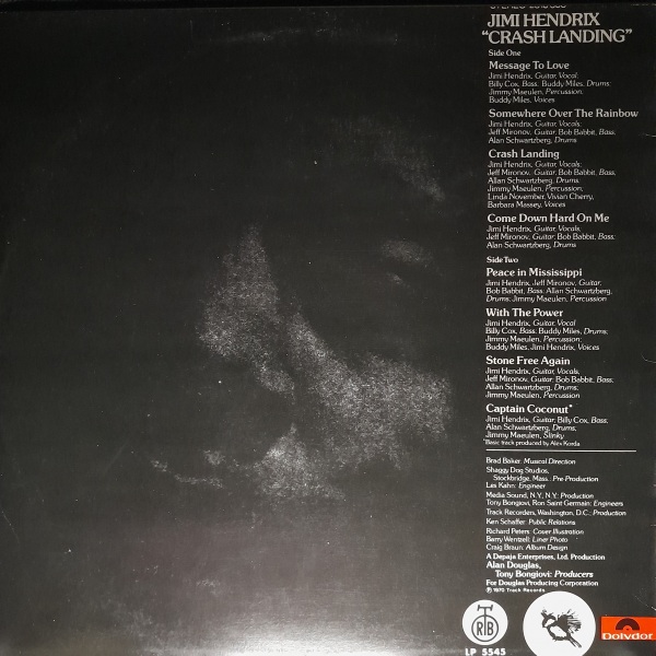 Jimi Hendrix: CRASH LANDING - LP