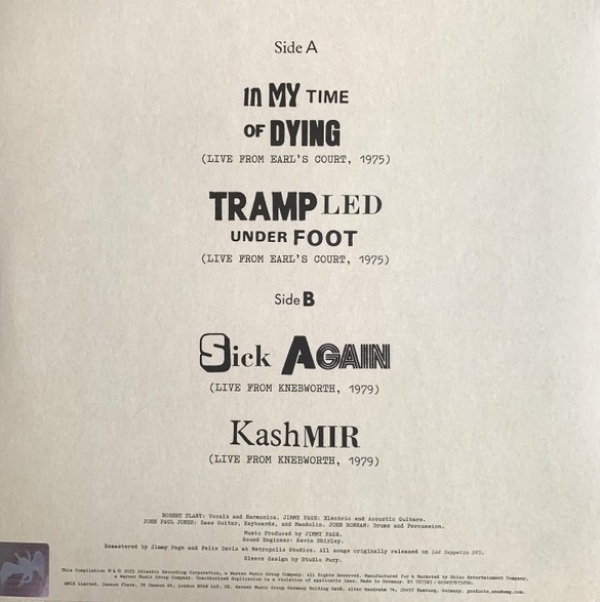Led Zeppelin: LIVE - EP