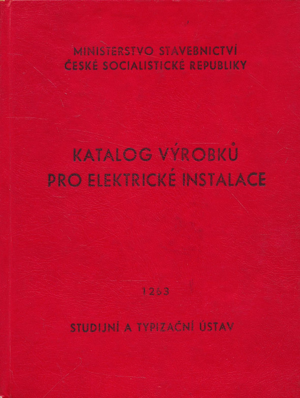 Katalog výrobků pro elektrické instalace