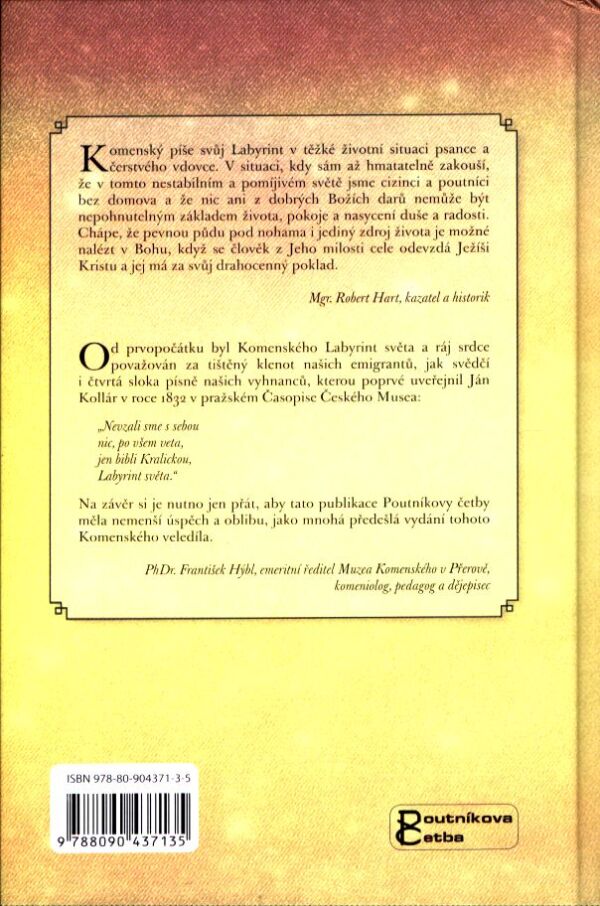 Jan Amos Komenský: LABYRINT SVĚTA A RÁJ SRDCE
