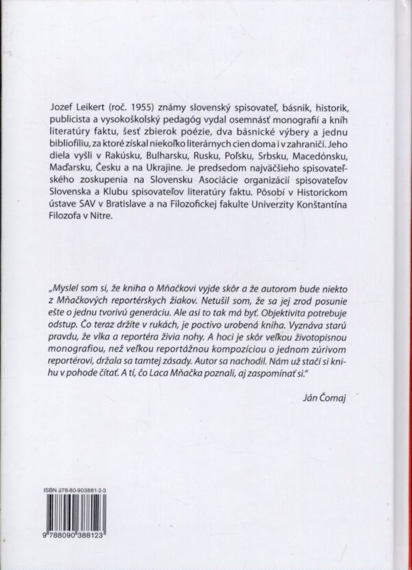 Jozef Leikert: TAKÝ BOL LADISLAV MŇAČKO