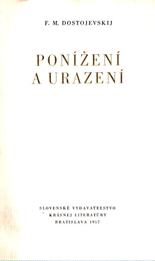 F.M. Dostojevskij: