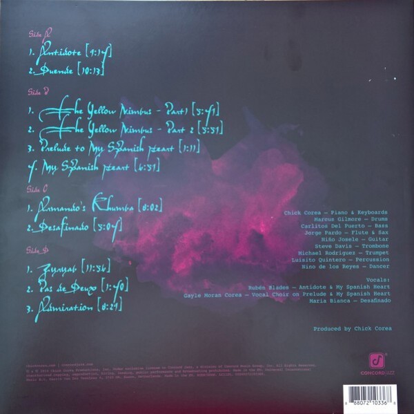 Corea Chick and The Spanish Heart Band: ANTIDOTE - 2 LP