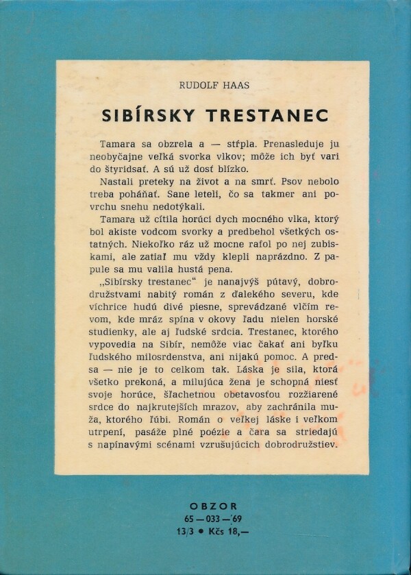 Rudolf Haas: SIBÍRSKY TRESTANEC