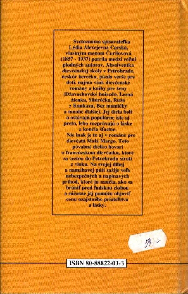 L. A. Čarská: MALÁ MARGO
